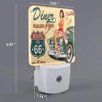 Vintage Route 66 LED Night Light With Sensor