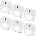 6 Pack LED Night Lights with Dusk Sensor