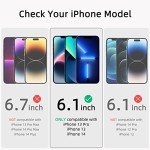 Ruwa Privacy Screen Protector for iPhone 13/14 - 2-Pack