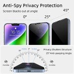 Ruwa Privacy Screen Protector for iPhone 13/14 - 2-Pack