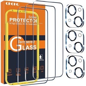 3 Pack iPhone 15 Screen & Camera Protectors