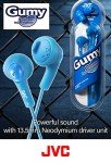JVC Gumy Earbuds in Blue - Model HA-F160-A