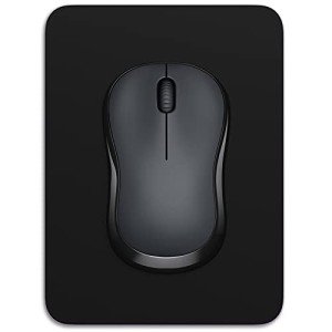 Dapesuom Small Mouse Pad 6 x 8 Inch with Non-Slip Rubber Base, Waterproof Mouse Mat, Mini Mouse Pad for Women Kids Men Wireless Mouse Laptops Keyboard Tray Home Office Travel, Jet Black
