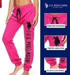 U.S. Polo Assn. Women's Fuchsia Jogger Sweatpants