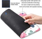 KUOSGM Mouse Pad, Premium-Textured Mouse Mat, Non-Slip Rubber Base Mousepad for Laptop, Computer & PC,9.5×7.9 in,Pink Green Flower