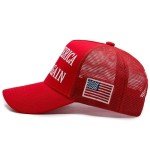 MAGA Hat with USA Flag - Adjustable Red Cap