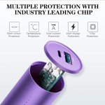 Purple Portable Charger Power Bank 5000mAh - Compact