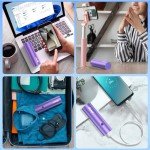 Purple Portable Charger Power Bank 5000mAh - Compact