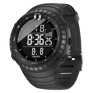 Men's Waterproof Military Sports Watch with LED Display