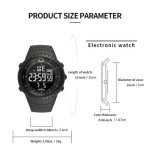 Men's Waterproof Military Sports Watch with LED Display