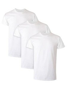 Hanes Tagless Cotton Crew Undershirts, 3 Pack