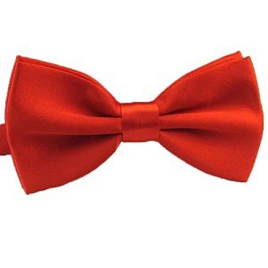 Red Satin Bow Tie for Men and Boys
