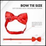 Red Satin Bow Tie for Men and Boys