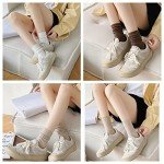 Cute Slouchy Crew Socks for Women - 6 Pairs