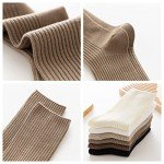 Cute Slouchy Crew Socks for Women - 6 Pairs