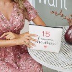 Fun 15th Birthday Makeup Bag for Girls