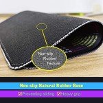 RMYMPMYX Mouse Pad with Stitched Edge, Computer Mouse Pad with Non-Slip Rubber Base, Mouse Pads for Computers Laptop Mouse 9.6x7.9x0.1 inch, (2025 Calendar Black)