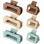 Ocean Hair Clips Set for Thick Hair - 6 Pcs