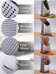 Stainless Steel 4-Sided Cheese and Vegetable Grater