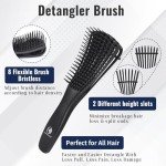 Hair Brush Set with Detangler and Comb