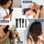 Hair Brush Set with Detangler and Comb