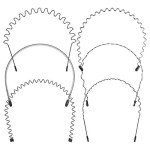 6Pcs Wavy Headband Set for Men and Women