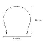 6Pcs Wavy Headband Set for Men and Women