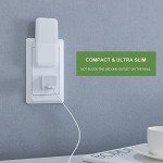 Warm White LED Night Lights with Sensor, 2 Pack
