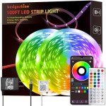 100ft RGB LED Strip Lights with Remote Control