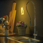 Warm White LED Night Lights with Sensor, 2 Pack