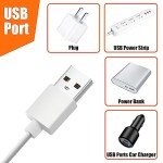 USB LED Under Cabinet Lights with AC Plug