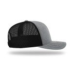 Youth Trucker Cap with Adjustable Snapback - Grey/Black
