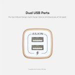 Multiport USB Wall Charger Block for Fast Charging