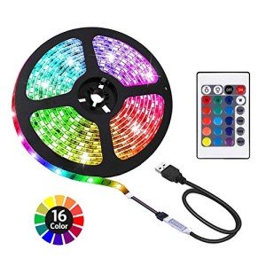 6.56 ft USB LED Strip Lights with Remote