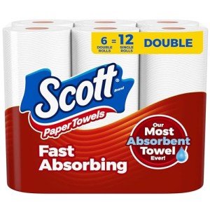 Scott Choose-A-Sheet Paper Towels, 6 Double Rolls