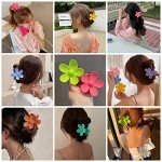 8-Pack Flower Hair Clips for All Hair Types