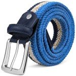 Adjustable Braided Woven Belt for Men