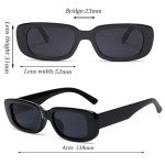 Retro Rectangle Sunglasses for Trendy 90s Vibes