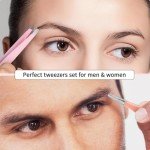 6-Piece Tweezers Set with Curved Scissors