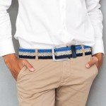 Adjustable Braided Woven Belt for Men