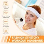 8-Pack Non-Slip Sports Headbands for Women