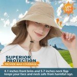 EINSKEY Women's Packable Sun Hat with Neck Flap