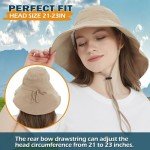 EINSKEY Women's Packable Sun Hat with Neck Flap