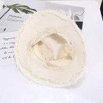 Trendy Wide Brim Cotton Sun Hat for Women