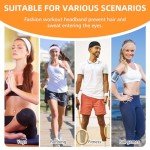 8-Pack Non-Slip Sports Headbands for Women