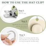 Silicone Hat Clips for Travel - 2 Pack