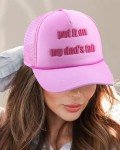 Funny "Put It On My Dad's Tab" Summer Hat
