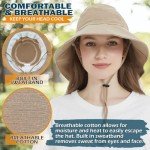 EINSKEY Women's Packable Sun Hat with Neck Flap