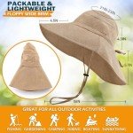 EINSKEY Women's Packable Sun Hat with Neck Flap