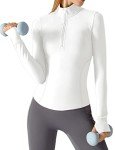 Women's Lightweight Cropped Workout Half Zip Jacket
